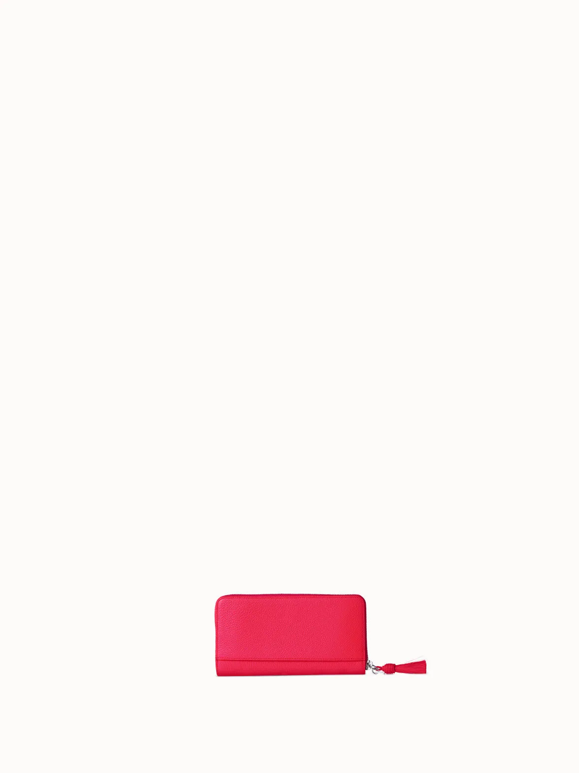 Long Zip Around Wallet in Leather