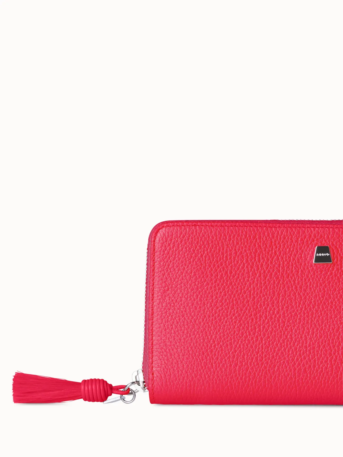 Long Zip Around Wallet in Leather