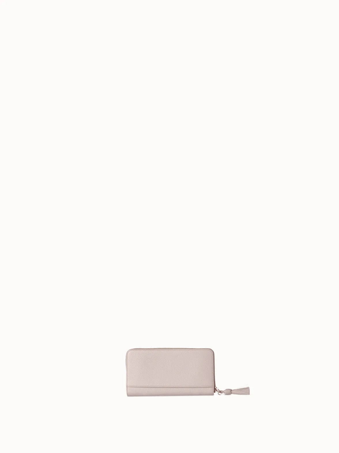 Long Zip Around Wallet in Leather
