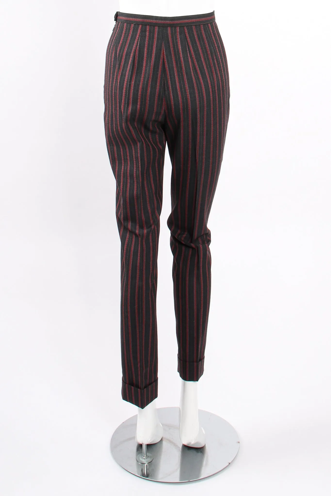 Longline Pinstripe Jacket & Pant Suit