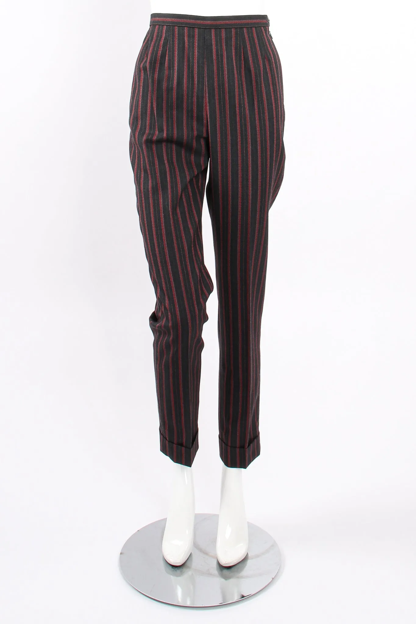 Longline Pinstripe Jacket & Pant Suit