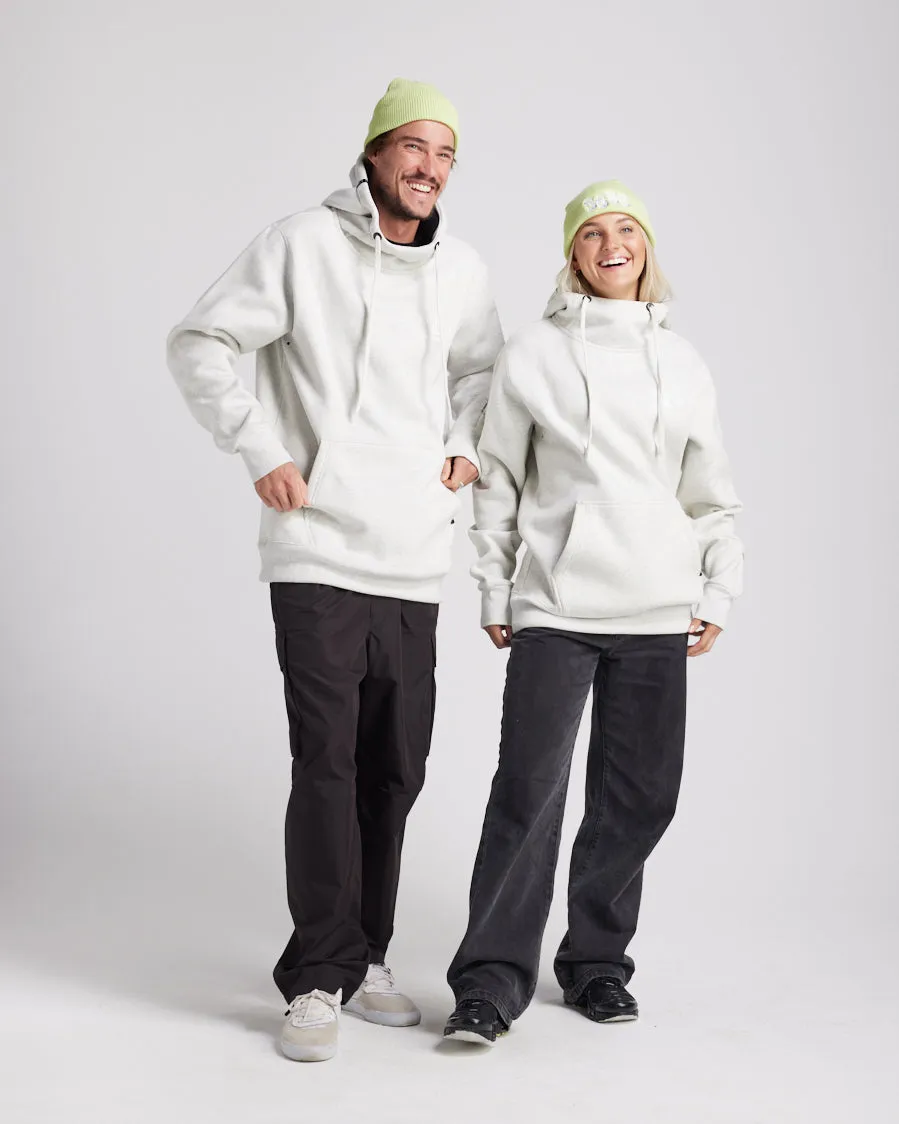 Loop Shred Hoodie Snow Marle
