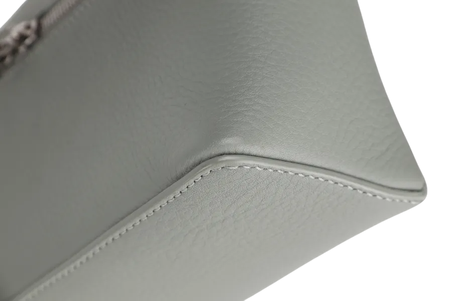 LORO PIANA EXTRA POCKET L19 EUCALYPTUS COLOR (50BD) TENDER CALF MOJA W LADIES, WITH STRAP, DUST COVER & BOX
