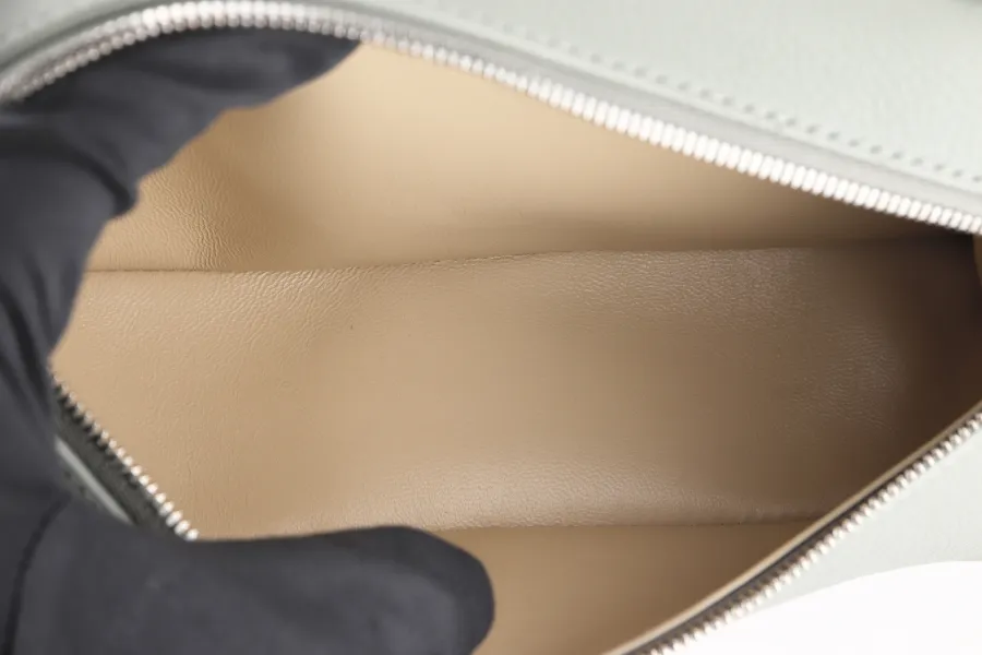 LORO PIANA EXTRA POCKET L19 EUCALYPTUS COLOR (50BD) TENDER CALF MOJA W LADIES, WITH STRAP, DUST COVER & BOX