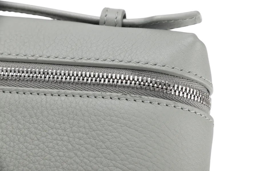 LORO PIANA EXTRA POCKET L19 EUCALYPTUS COLOR (50BD) TENDER CALF MOJA W LADIES, WITH STRAP, DUST COVER & BOX