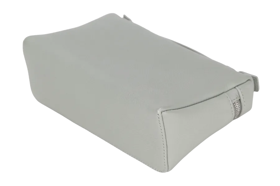 LORO PIANA EXTRA POCKET L19 EUCALYPTUS COLOR (50BD) TENDER CALF MOJA W LADIES, WITH STRAP, DUST COVER & BOX
