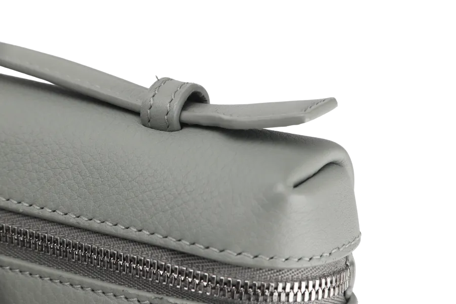 LORO PIANA EXTRA POCKET L19 EUCALYPTUS COLOR (50BD) TENDER CALF MOJA W LADIES, WITH STRAP, DUST COVER & BOX