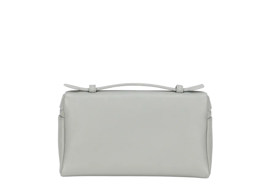 LORO PIANA EXTRA POCKET L19 EUCALYPTUS COLOR (50BD) TENDER CALF MOJA W LADIES, WITH STRAP, DUST COVER & BOX