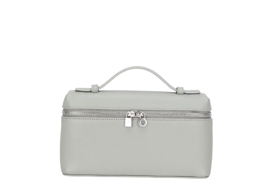 LORO PIANA EXTRA POCKET L19 EUCALYPTUS COLOR (50BD) TENDER CALF MOJA W LADIES, WITH STRAP, DUST COVER & BOX