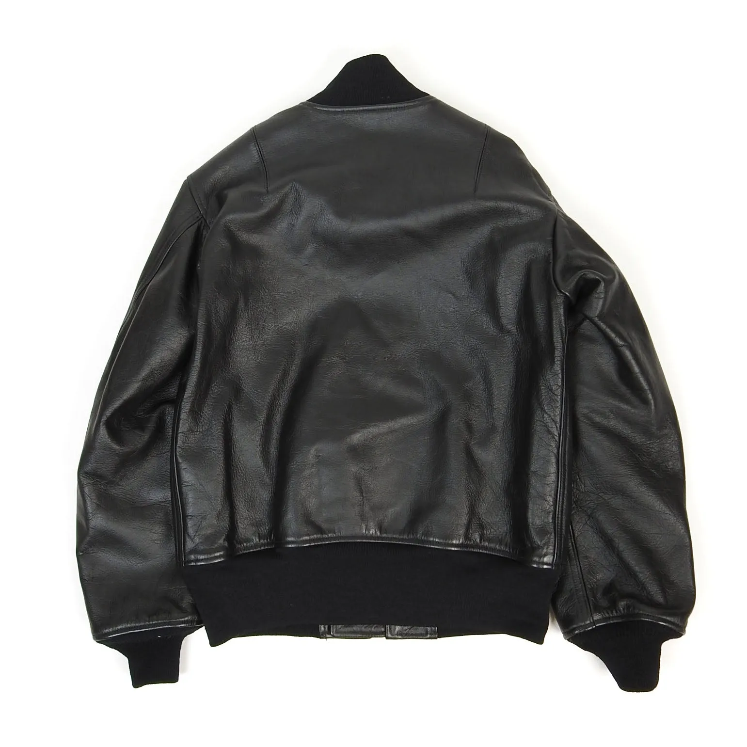 Lost Worlds MA-1 Leather Jacket Size Small