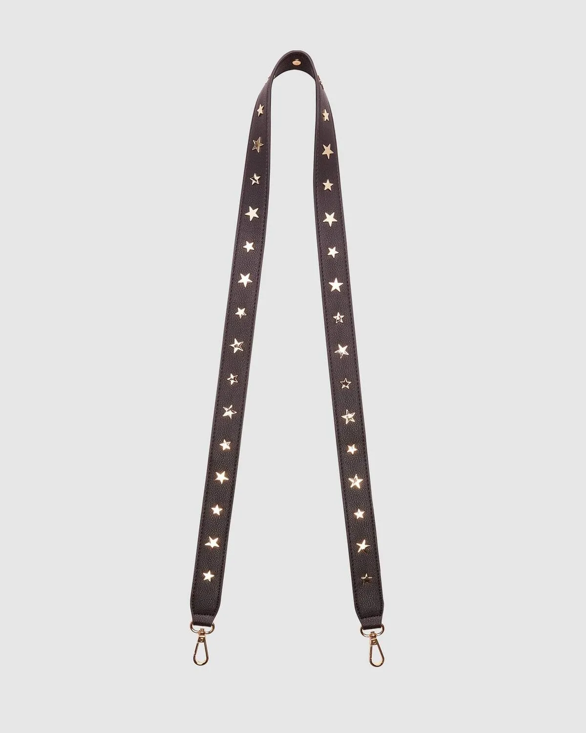 LOUENHIDE Apollo Gold Star Guitar Strap - Black