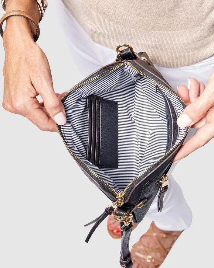 LOUENHIDE Arabella Crossbody Bag - Black
