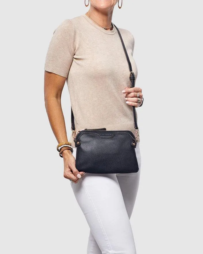 LOUENHIDE Arabella Crossbody Bag - Black