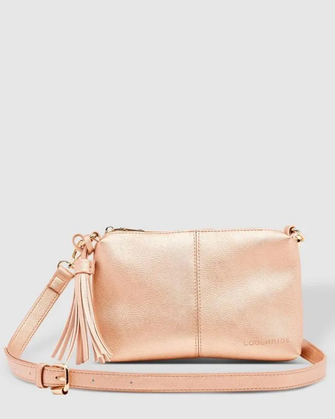 LOUENHIDE Baby Daisy Crossbody Bag - Pink Champagne