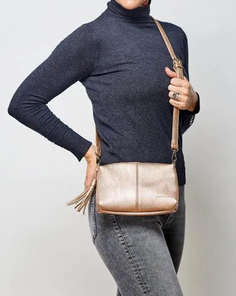 LOUENHIDE Baby Daisy Crossbody Bag - Pink Champagne