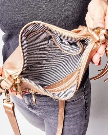 LOUENHIDE Baby Daisy Crossbody Bag - Pink Champagne