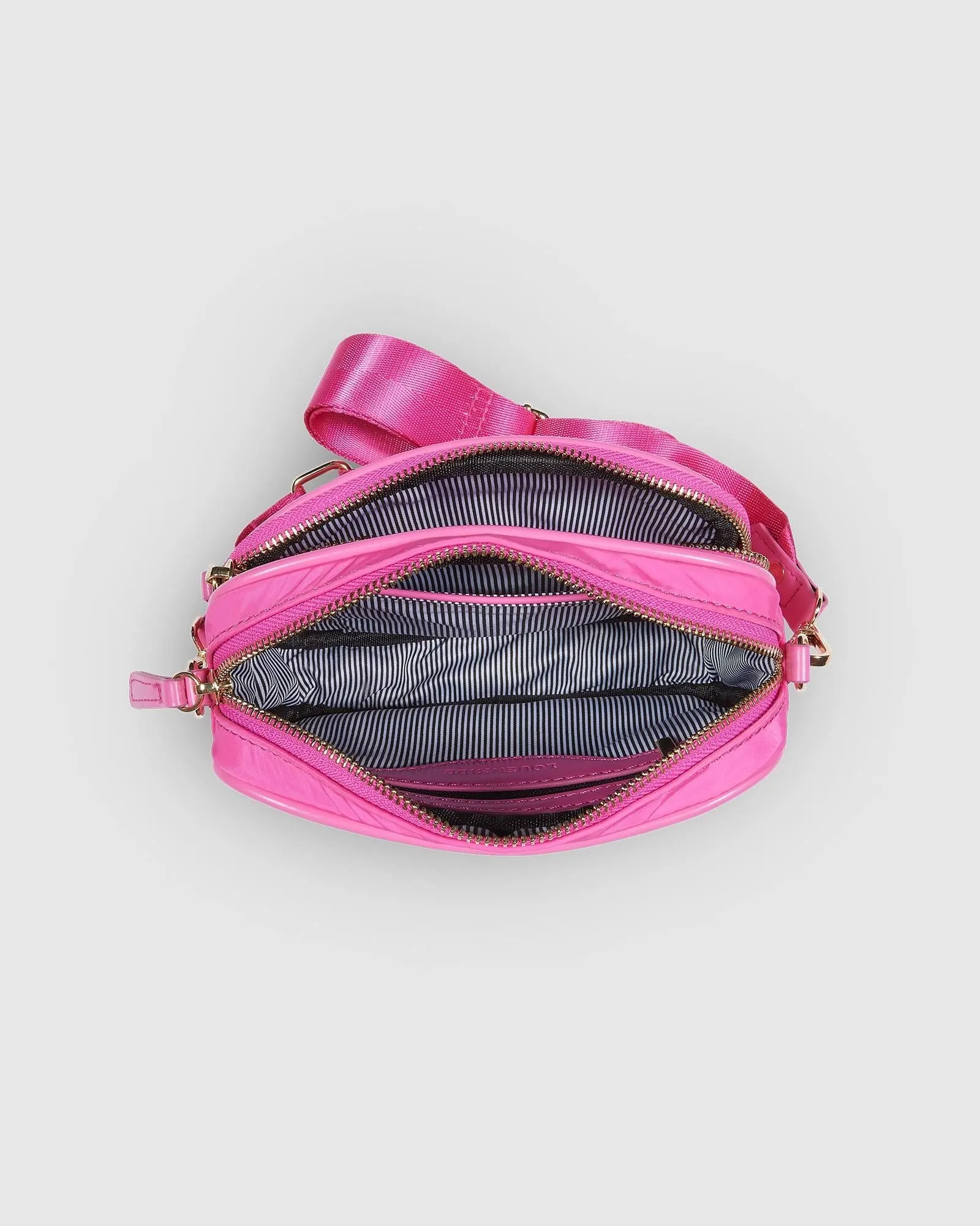 LOUENHIDE Cali Nylon Crossbody Bag - Pink