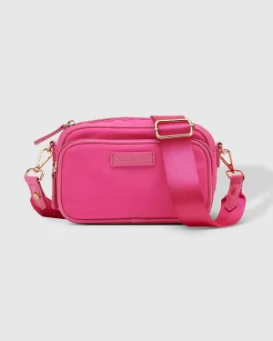 LOUENHIDE Cali Nylon Crossbody Bag - Pink