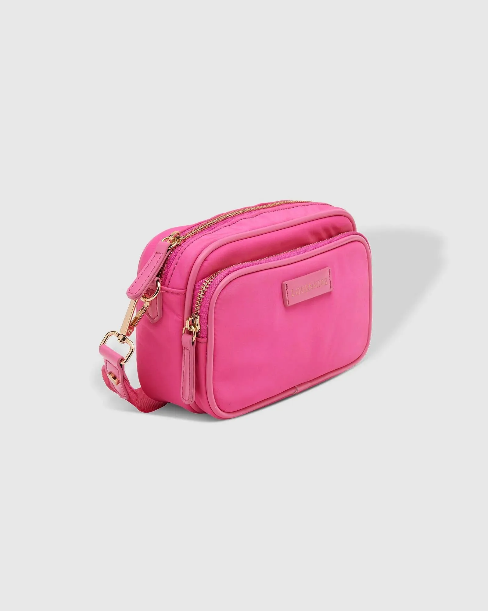 LOUENHIDE Cali Nylon Crossbody Bag - Pink