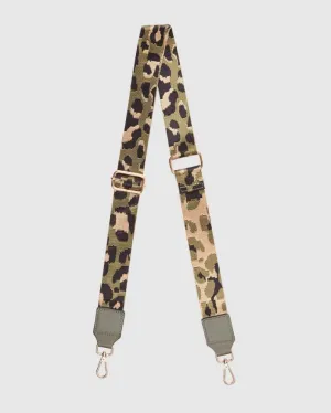 LOUENHIDE Gilly Guitar Metallic Strap - Khaki/Gold