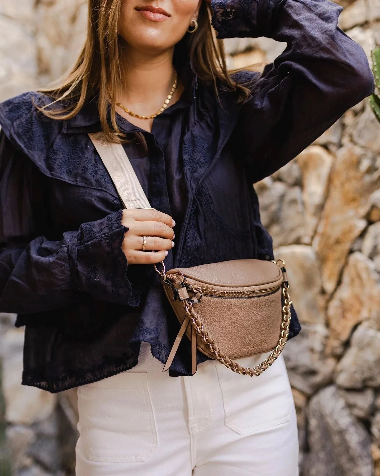 LOUENHIDE Halsey Sling Bag - Frappe