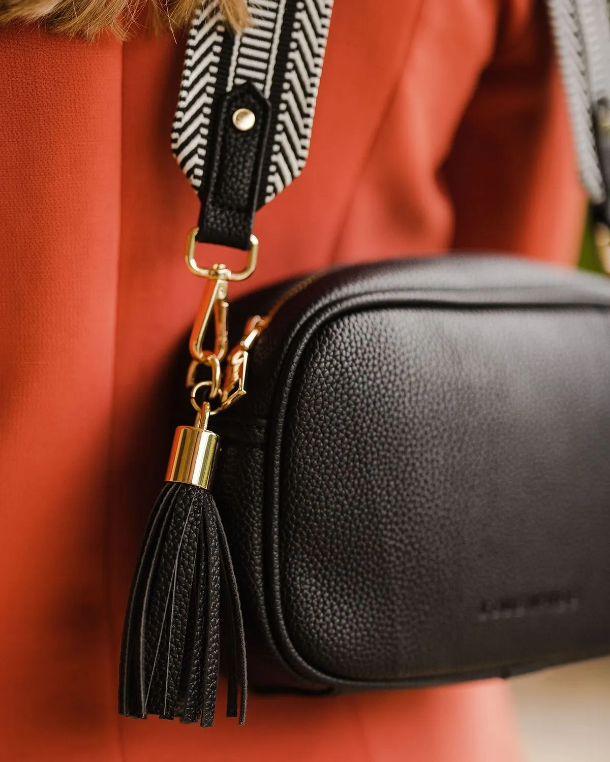 LOUENHIDE Jacinta Crossbody Bag - Black White