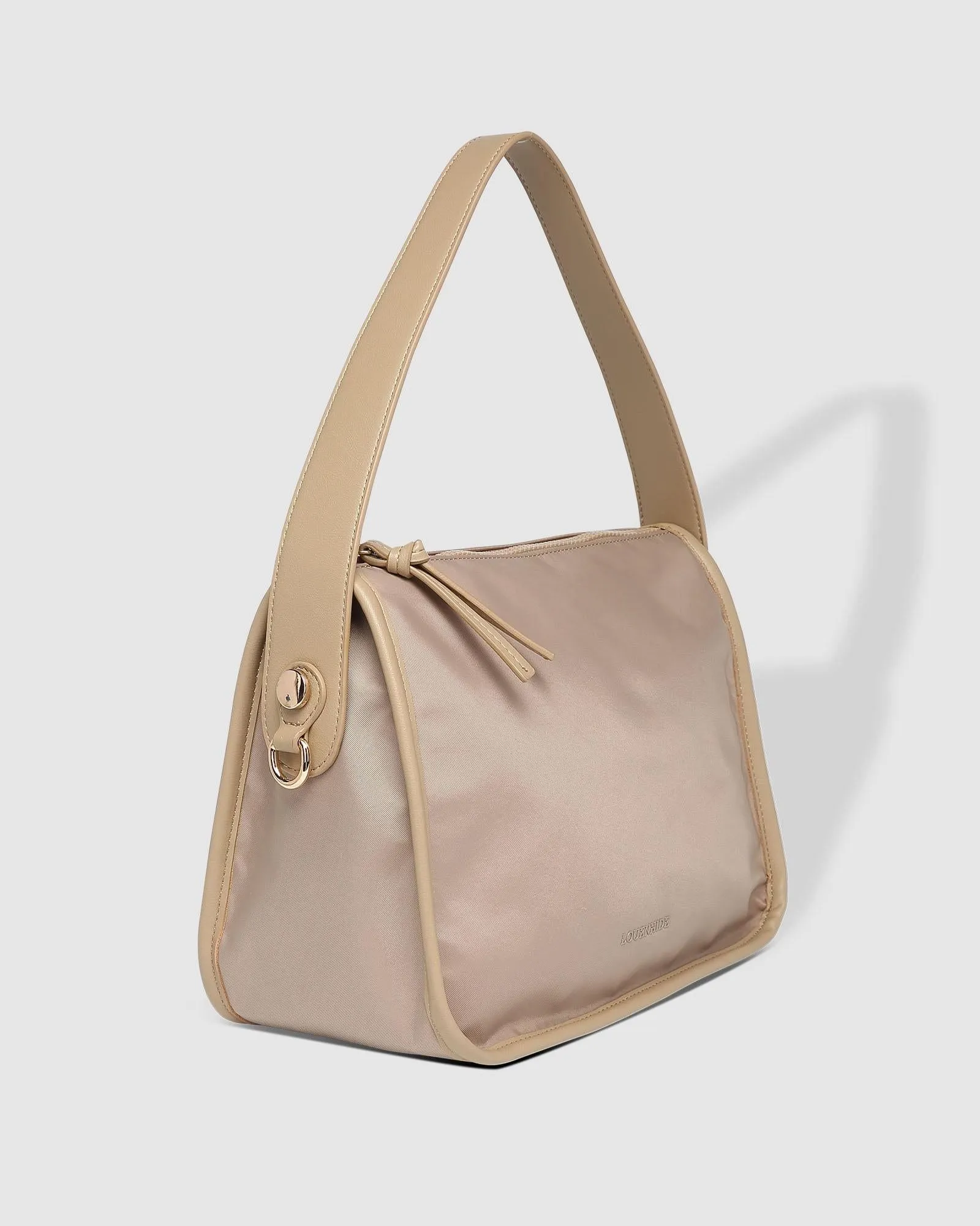 LOUENHIDE Milan Nylon Crossbody Bag - Beige