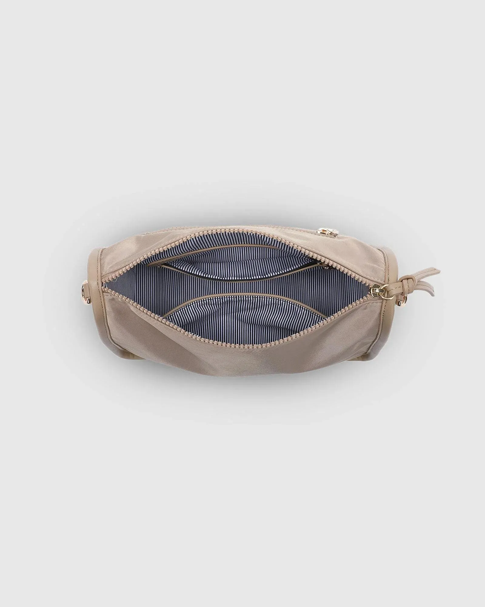 LOUENHIDE Milan Nylon Crossbody Bag - Beige