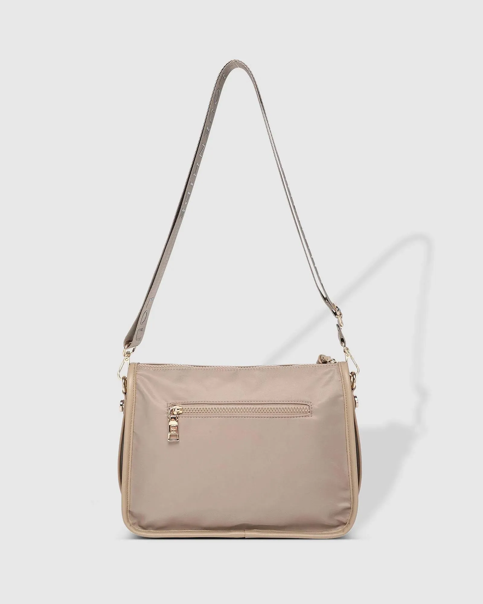 LOUENHIDE Milan Nylon Crossbody Bag - Beige