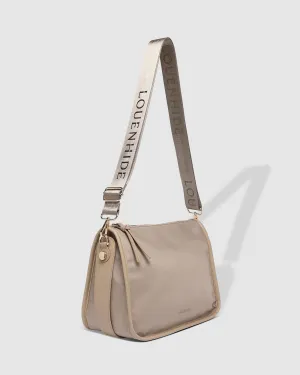 LOUENHIDE Milan Nylon Crossbody Bag - Beige