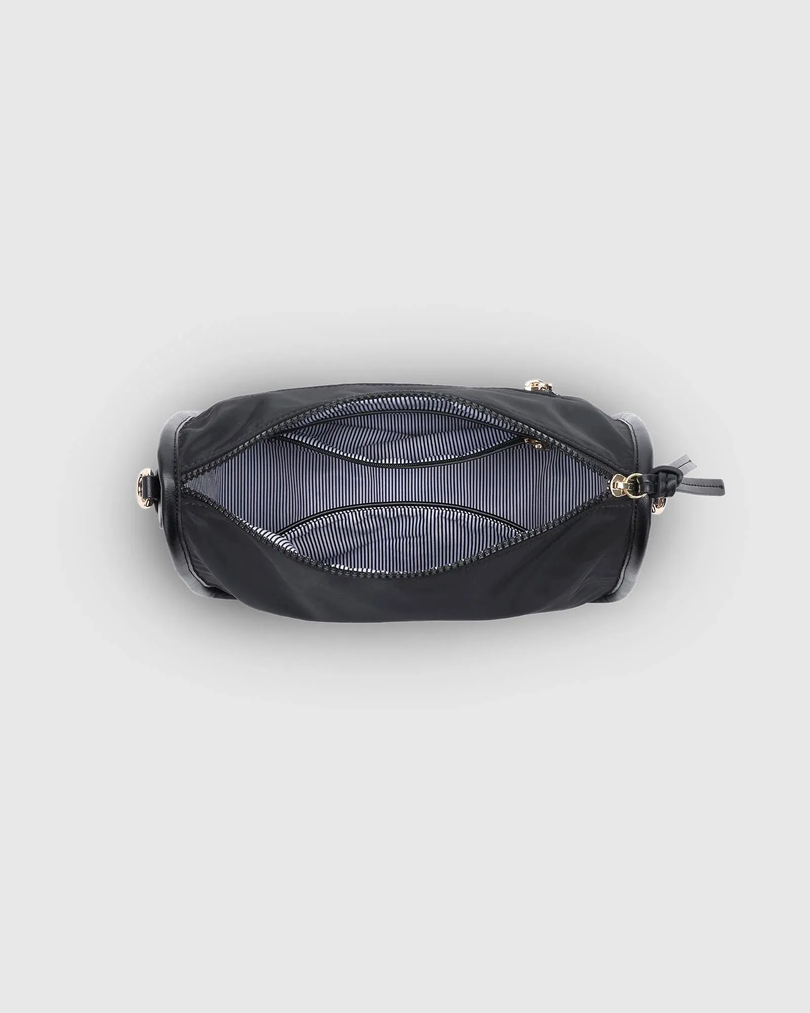 LOUENHIDE Milan Nylon Crossbody Bag - Black
