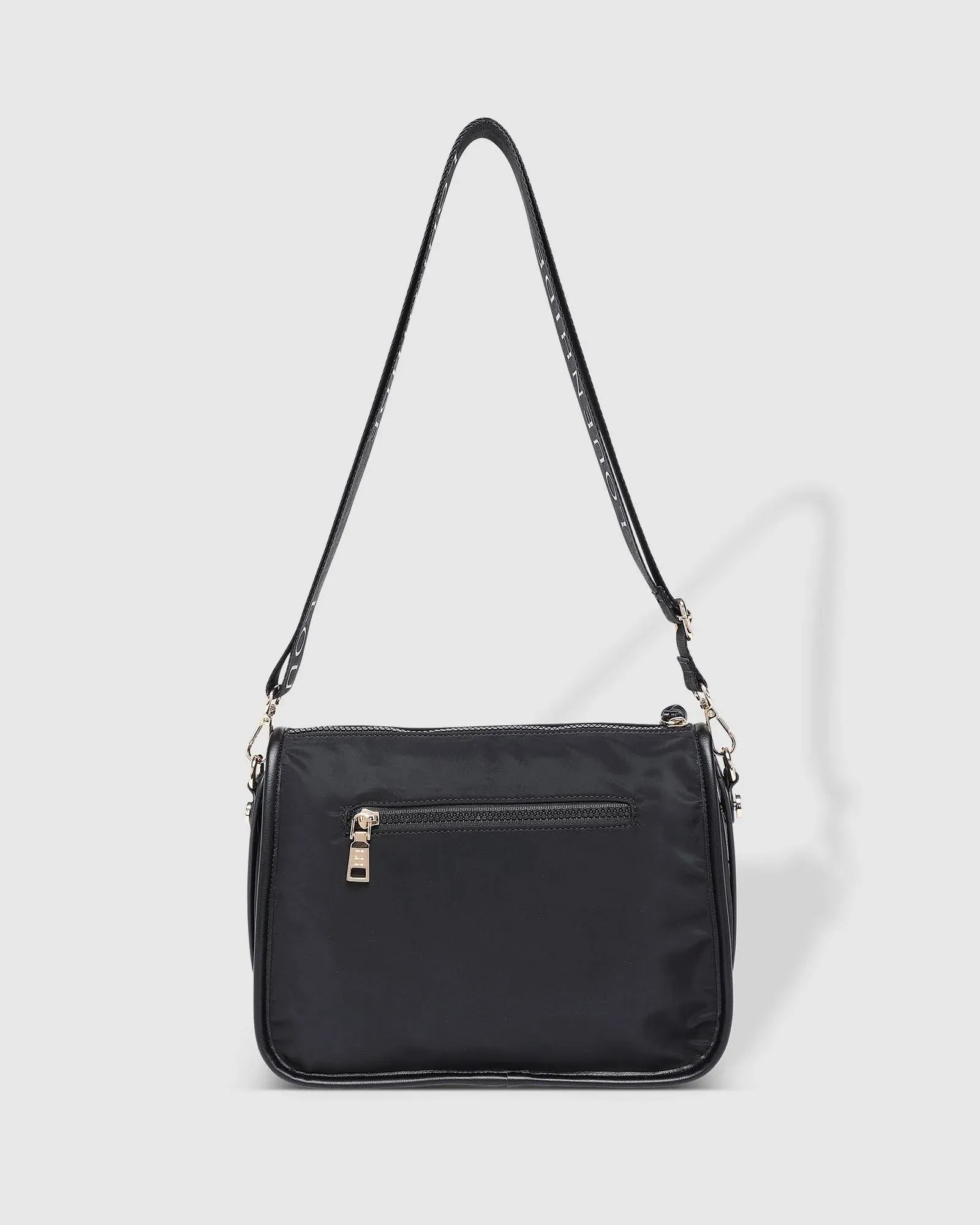 LOUENHIDE Milan Nylon Crossbody Bag - Black