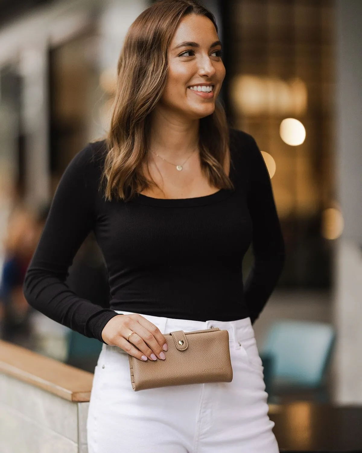LOUENHIDE Stella Wallet - Coffee