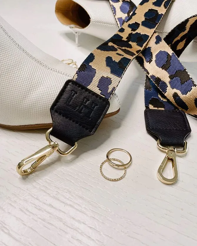 LOUENHIDE Tyler Camo Guitar Strap - Navy