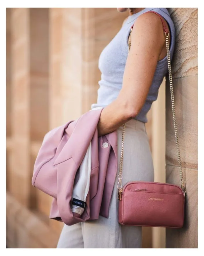 LOUENHIDE Zara Crossbody Bag - Dusty Rose