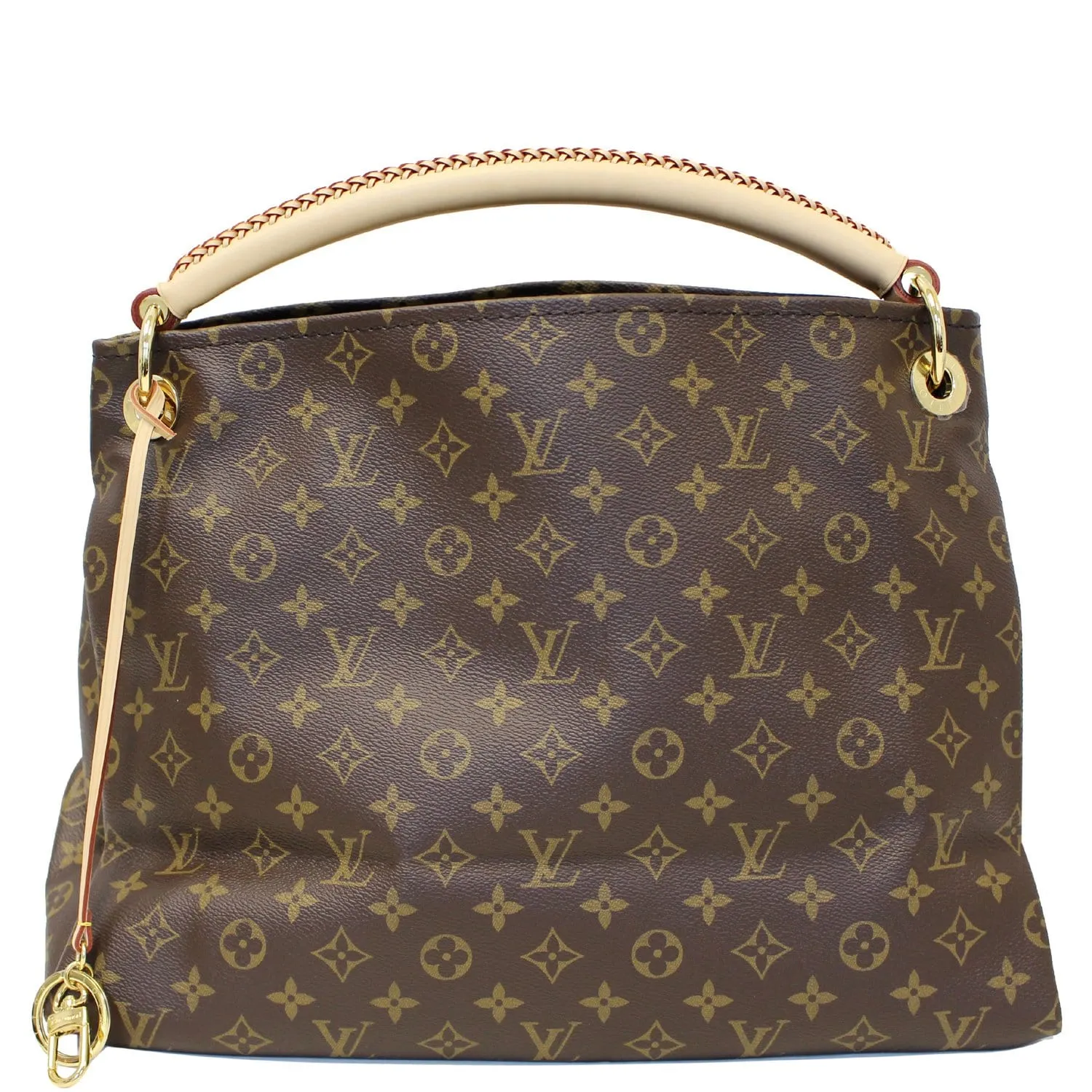 LOUIS VUITTON Artsy MM Monogram Canvas Shoulder Bag Brown