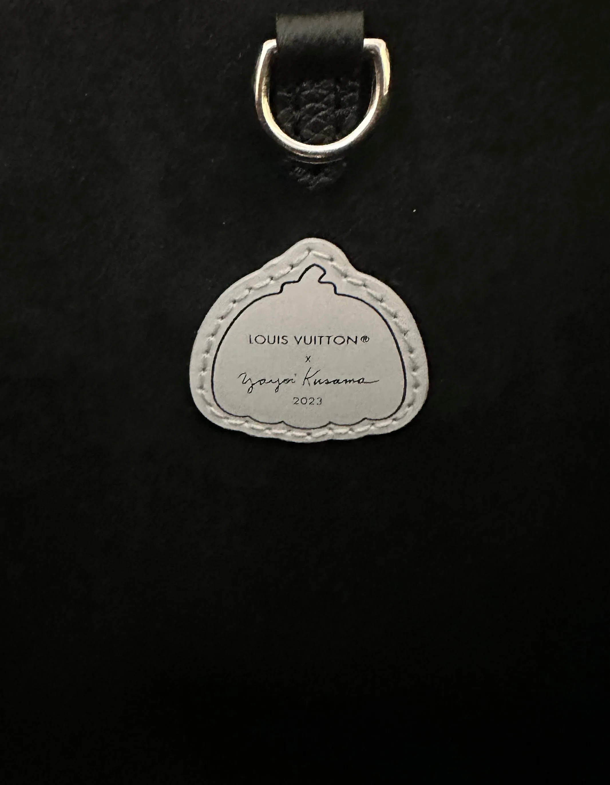 Louis Vuitton Black/White Empreinte Monogram LV x YK OnTheGo MM Tote Bag