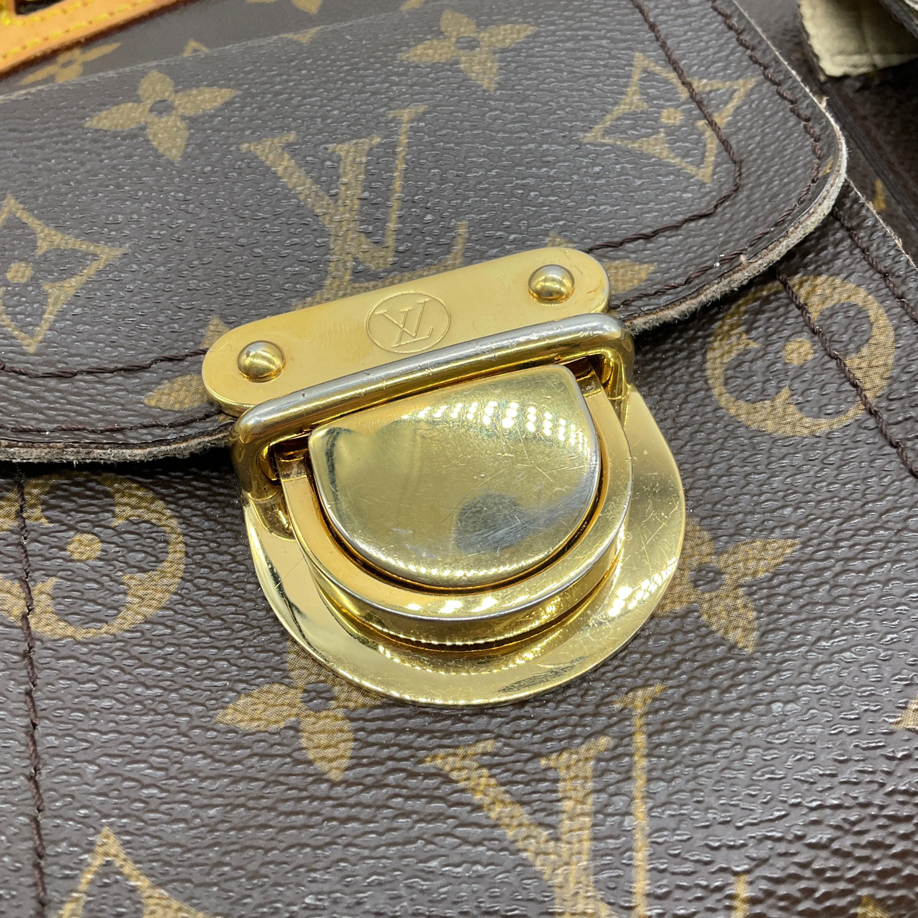 Louis Vuitton Brown Monogram Canvas Hudson GM Handbag