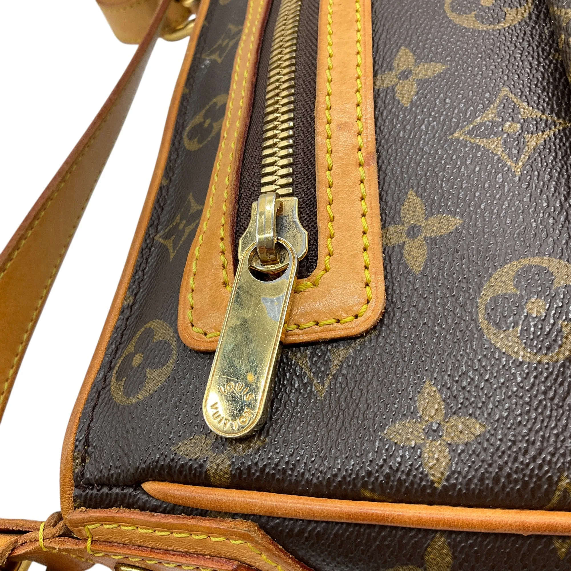 Louis Vuitton Brown Monogram Canvas Hudson GM Handbag