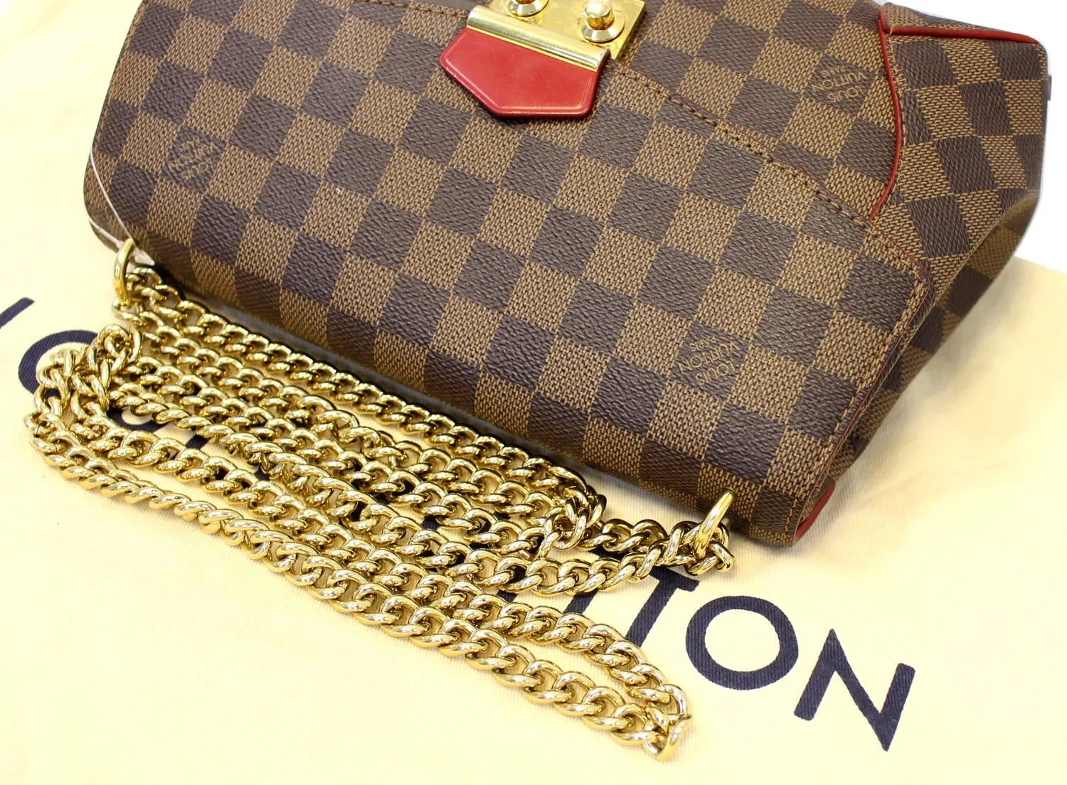 LOUIS VUITTON Caïssa Clutch Damier Ebene Shoulder Bag