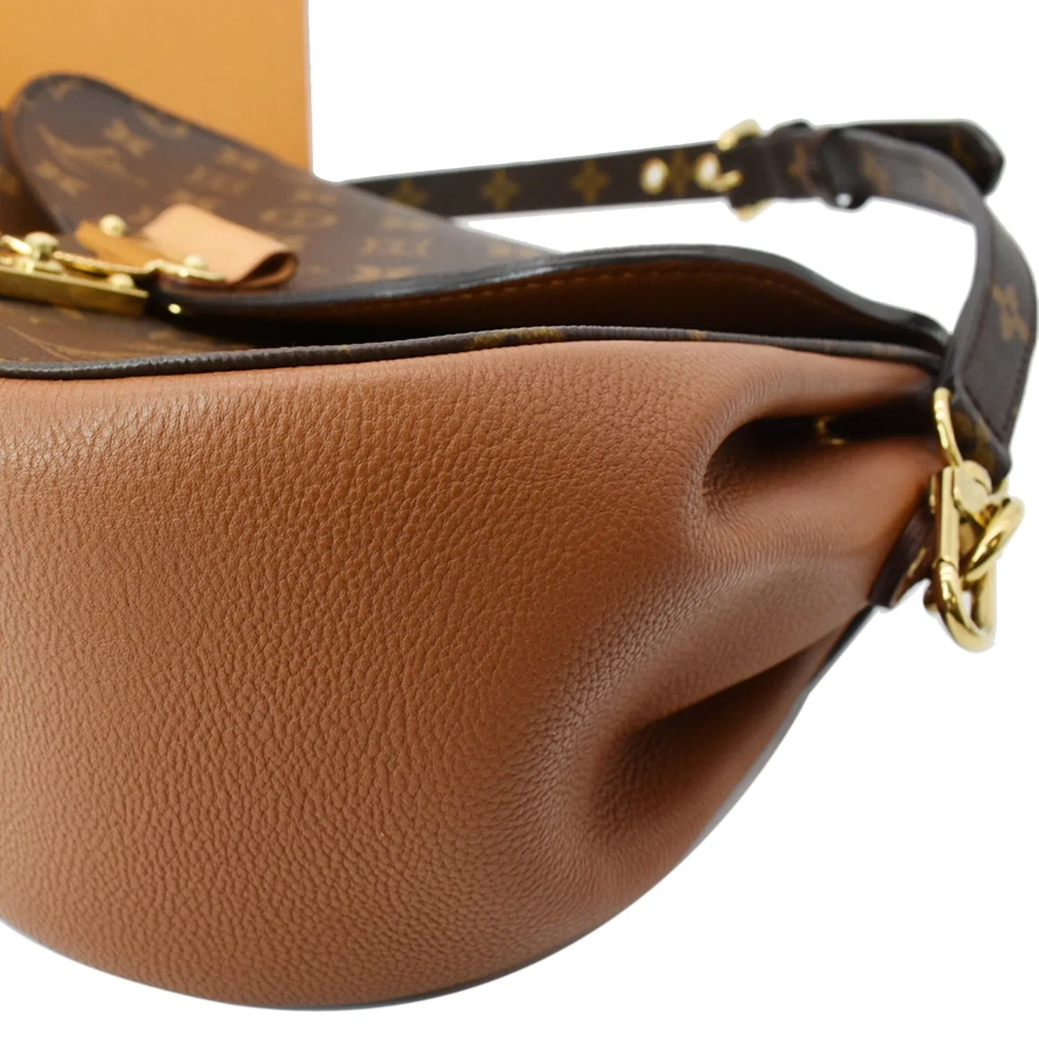 LOUIS VUITTON Eden MM Monogram Canvas Shoulder Bag Brown