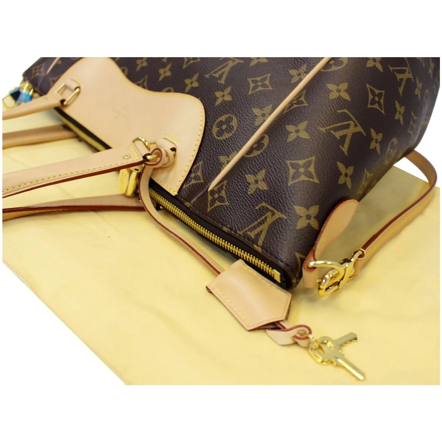 LOUIS VUITTON Estrela MM NM Monogram Canvas Shoulder Bag Brown