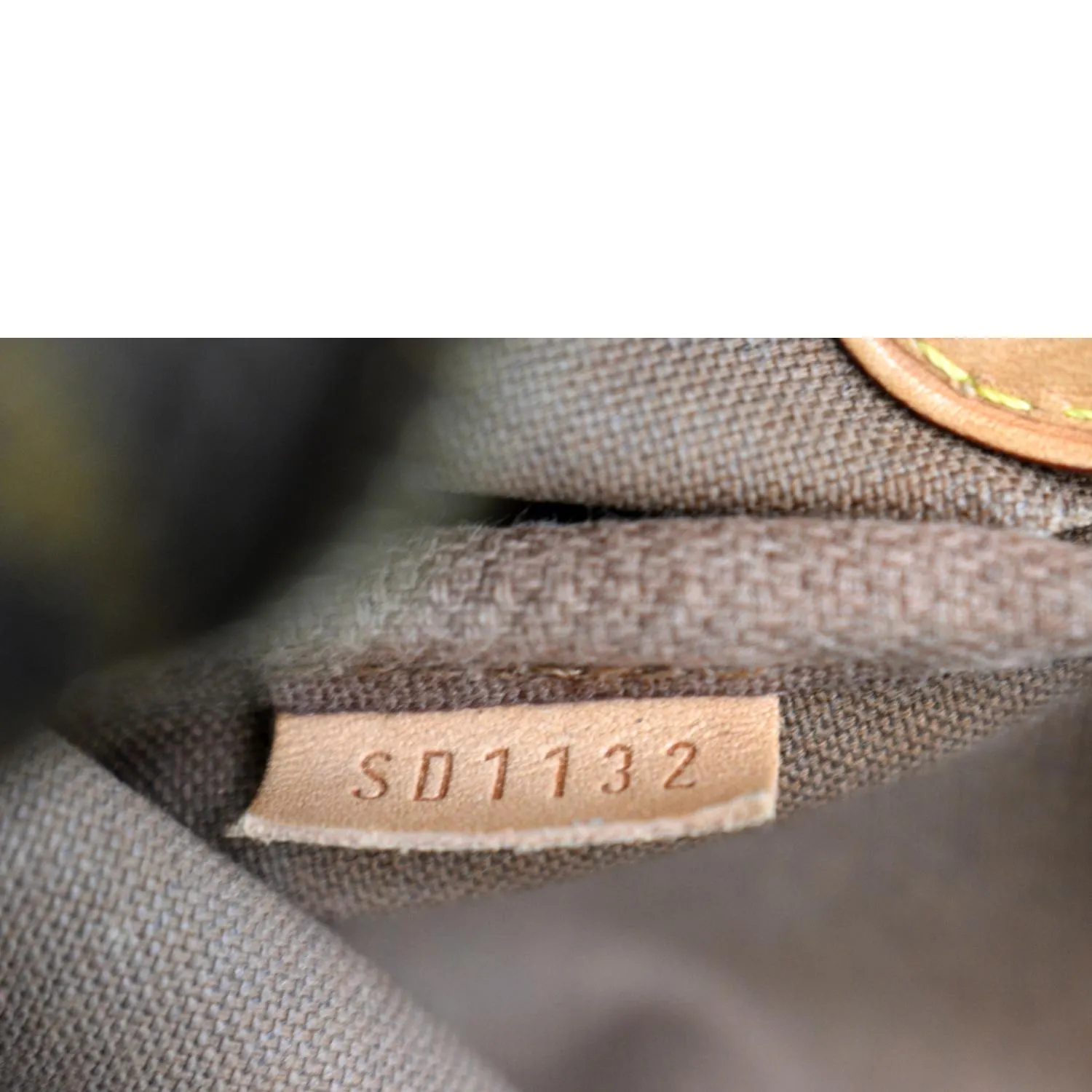 LOUIS VUITTON Eva Monogram Canvas Pochette Crossbody Bag Brown
