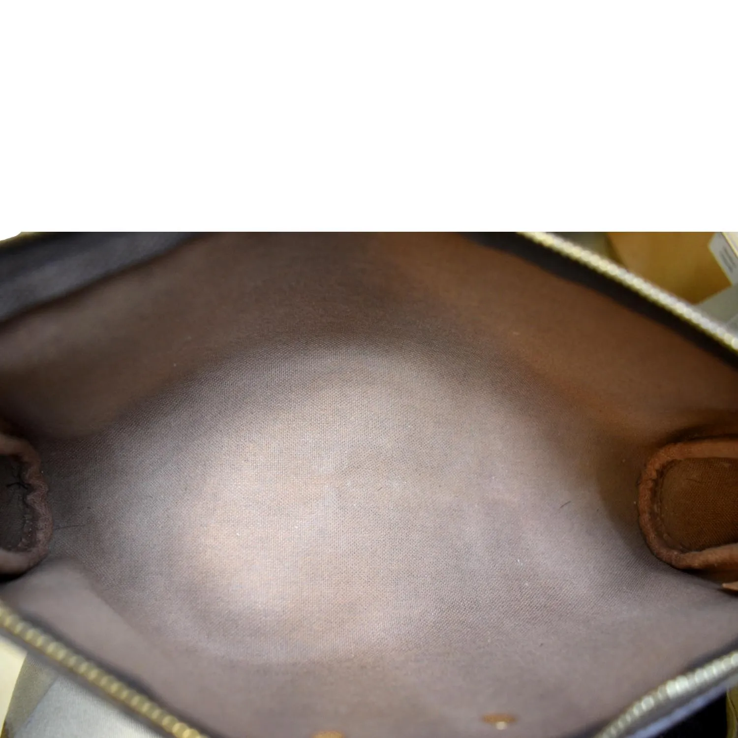 LOUIS VUITTON Eva Monogram Canvas Pochette Crossbody Bag Brown