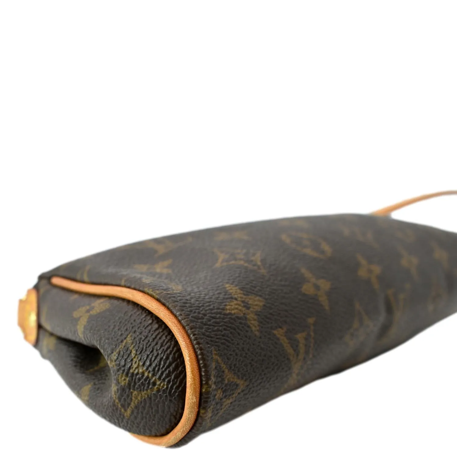 LOUIS VUITTON Eva Monogram Canvas Pochette Crossbody Bag Brown