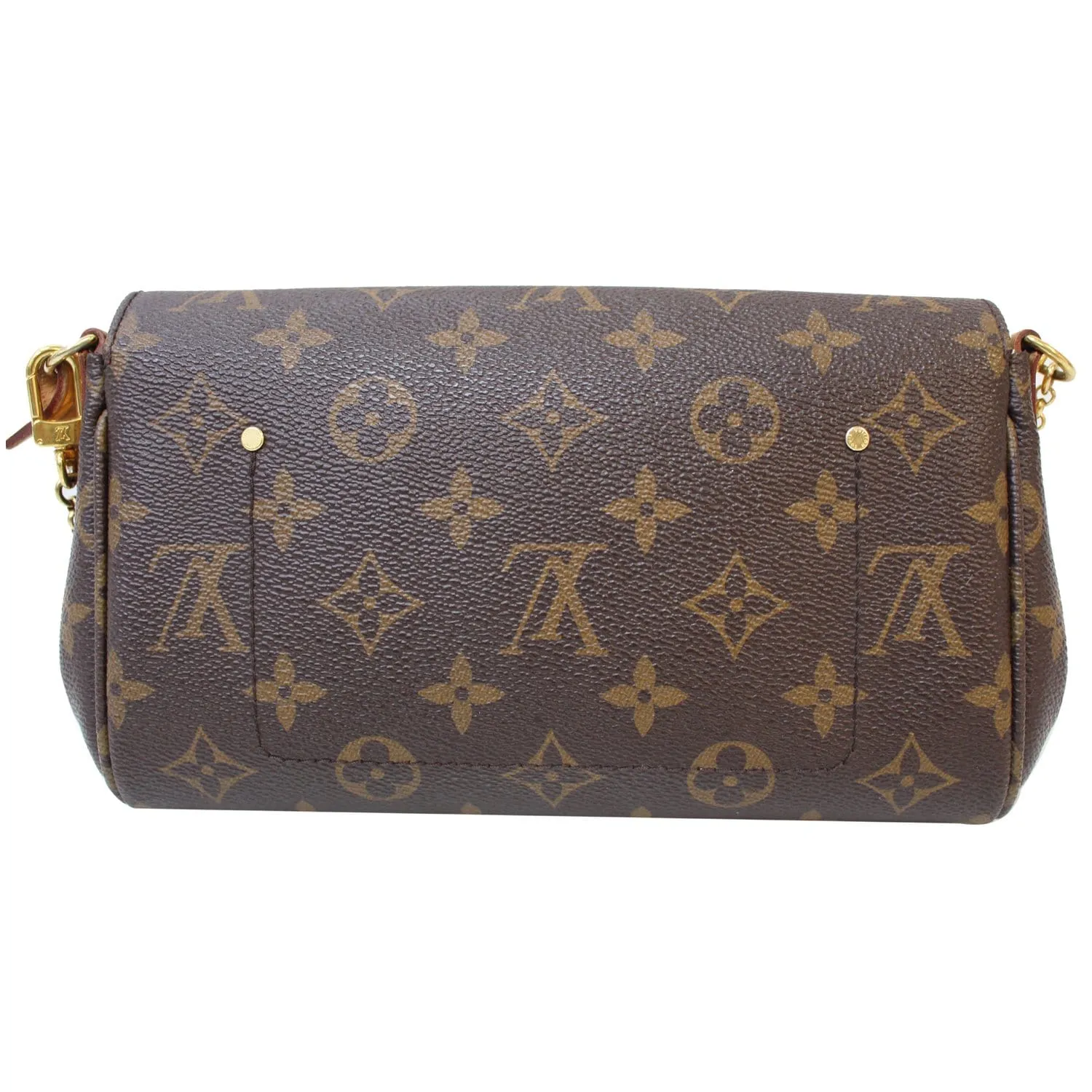 LOUIS VUITTON Favorite PM Monogram Canvas Crossbody Bag Brown
