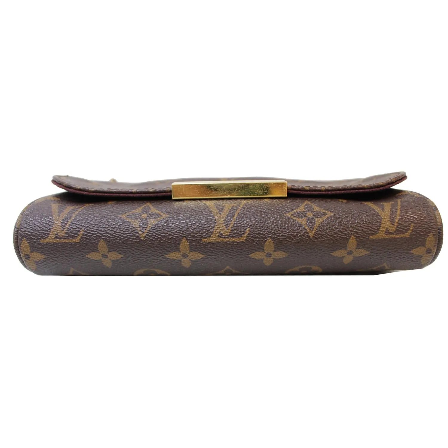 LOUIS VUITTON Favorite PM Monogram Canvas Crossbody Bag Brown