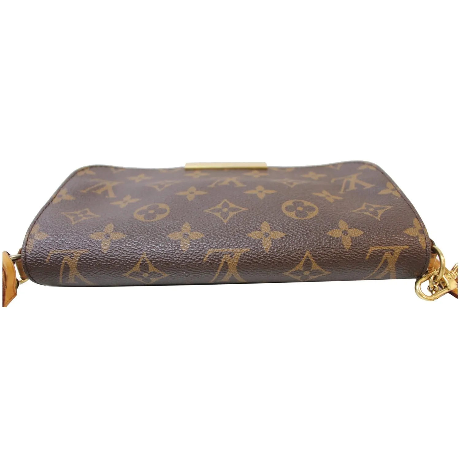 LOUIS VUITTON Favorite PM Monogram Canvas Crossbody Bag Brown