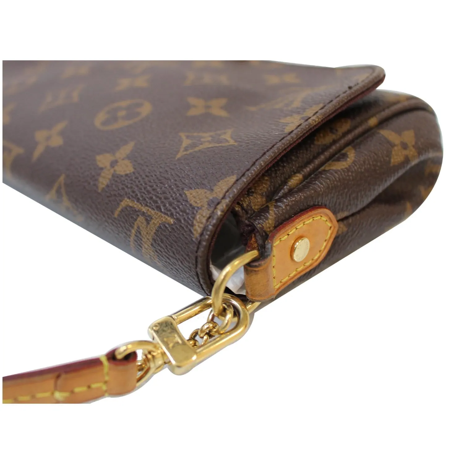 LOUIS VUITTON Favorite PM Monogram Canvas Crossbody Bag Brown