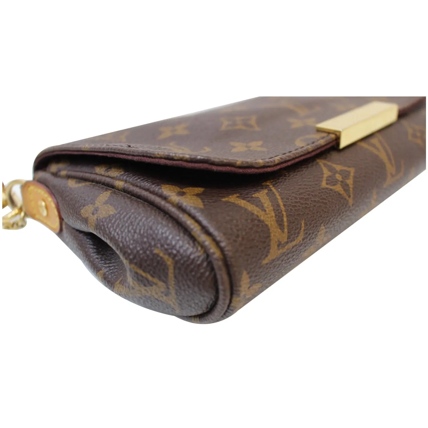 LOUIS VUITTON Favorite PM Monogram Canvas Crossbody Bag Brown